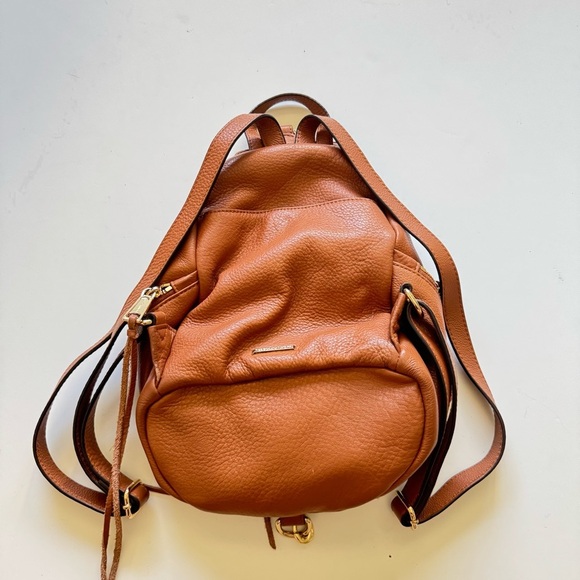 Rebecca Minkoff Julian Medium Tan Leather Backpack - Picture 4 of 14